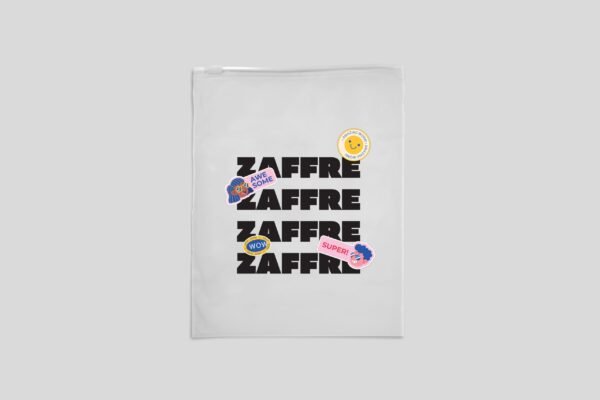 Custom Printed Frosted Plastic zipper bag