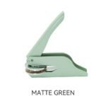 matte green book embosser